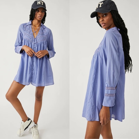 💫Free People Haddie Solid Mini Dress✨ Brand New✨ - Picture 4 of 9